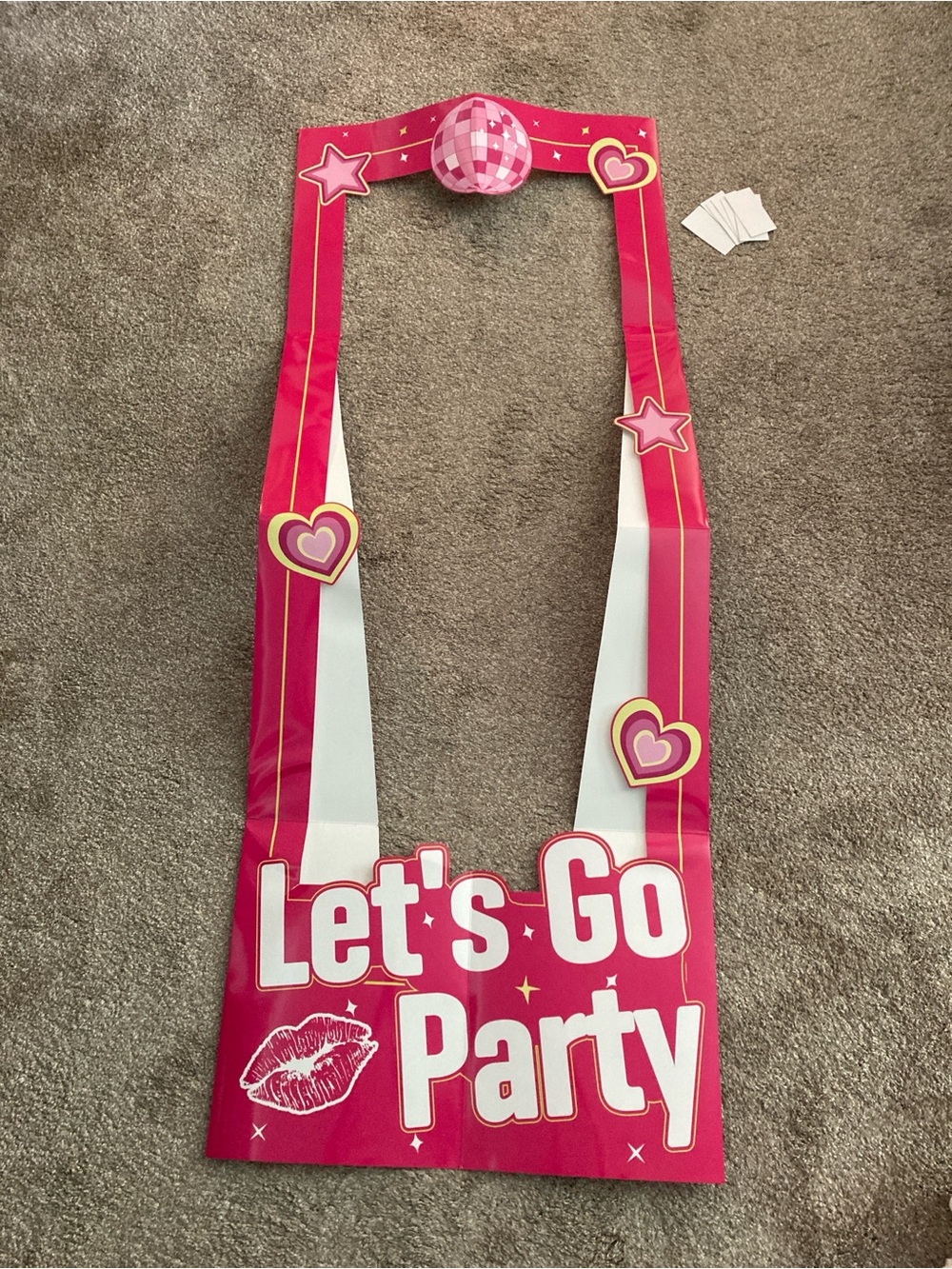 Pink Party Photo Frame Backdrop Panel - Picture 6 of 6